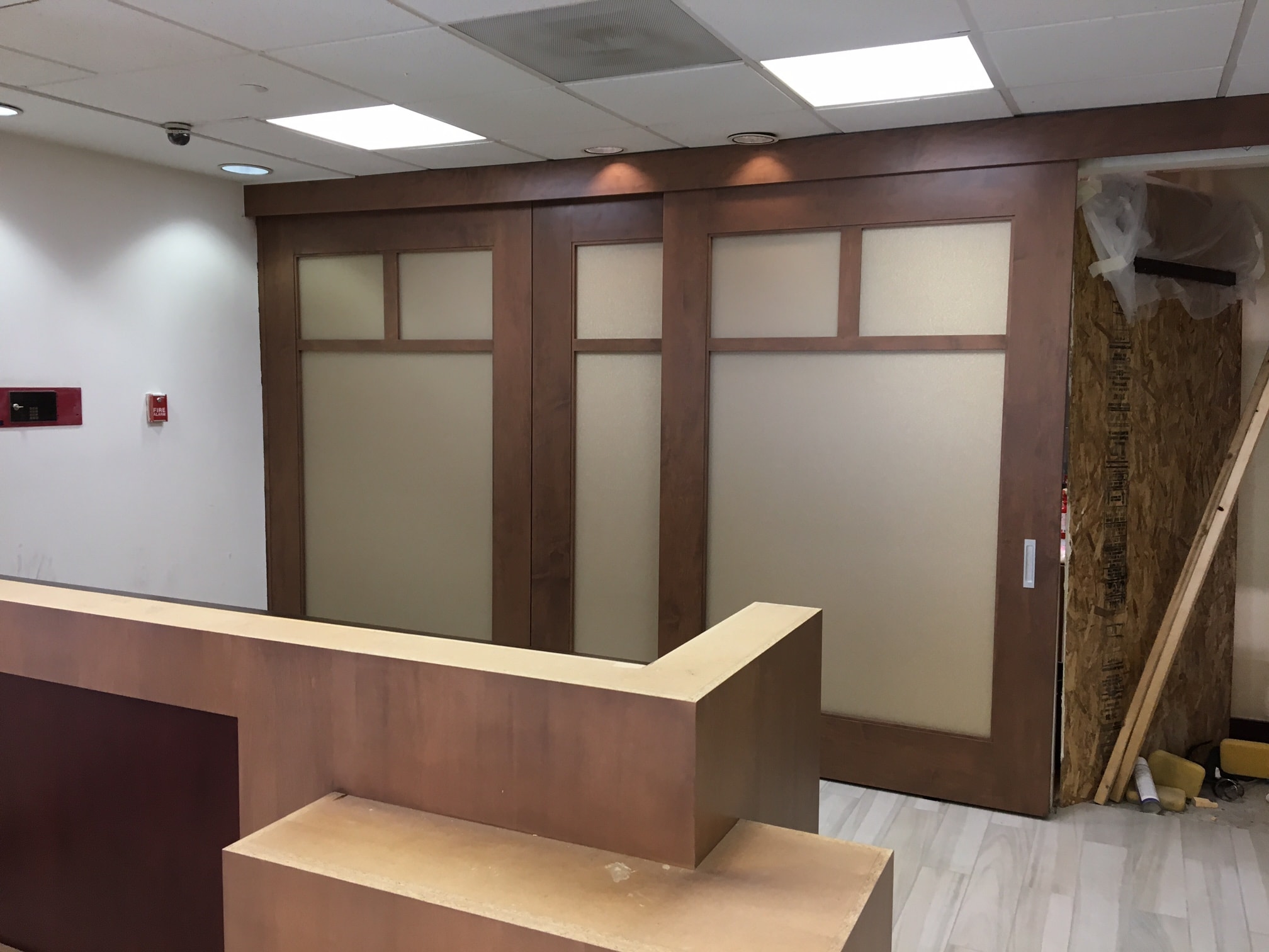 Residential woodworking project