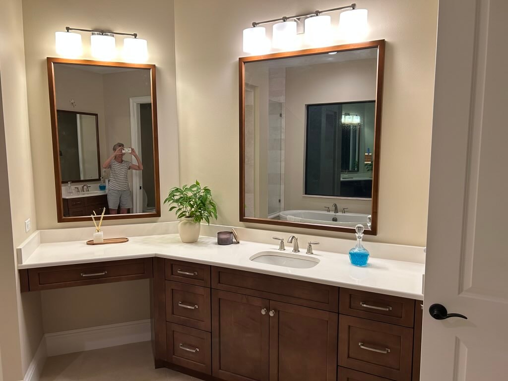Custom residential woodworking project