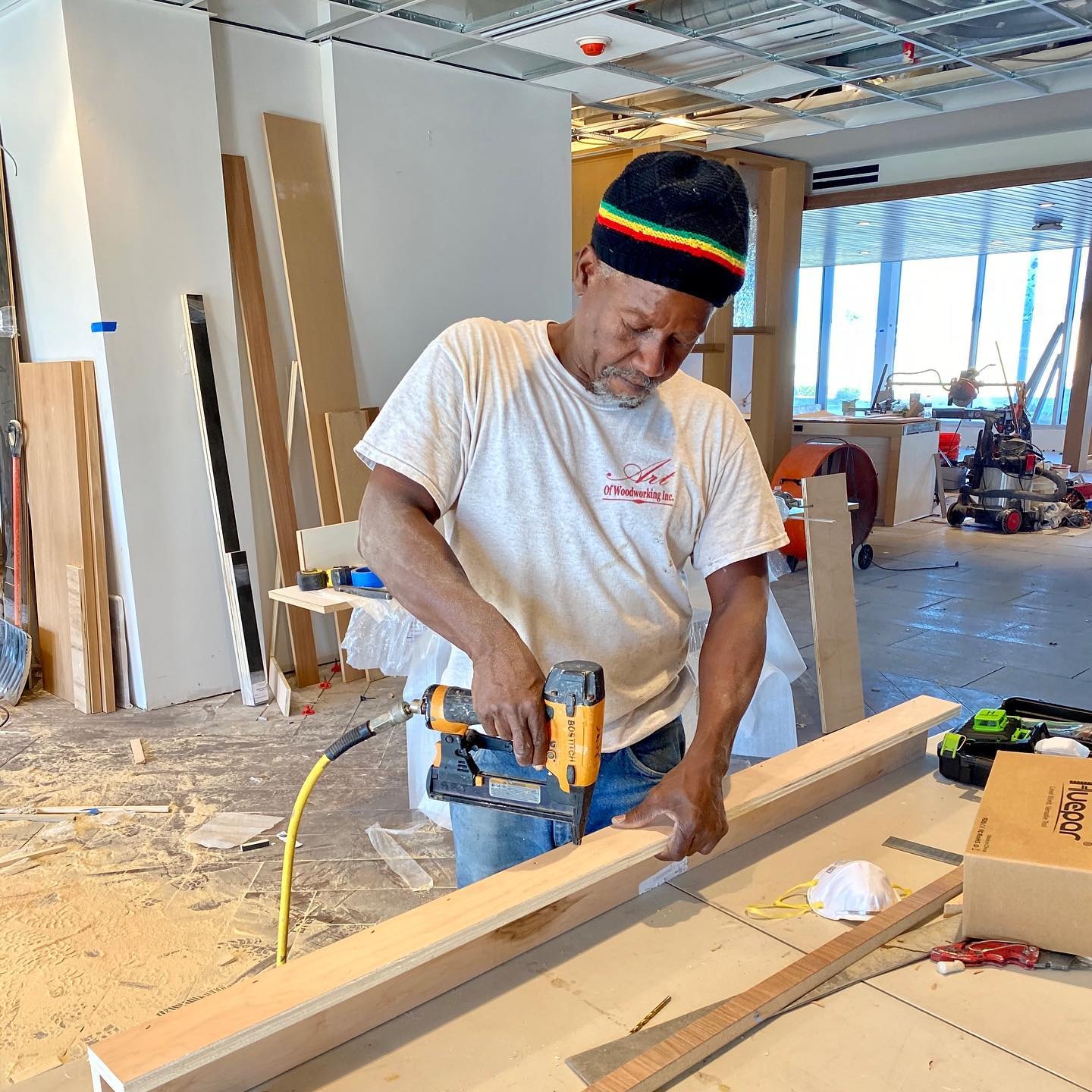 Custom residential woodworking project