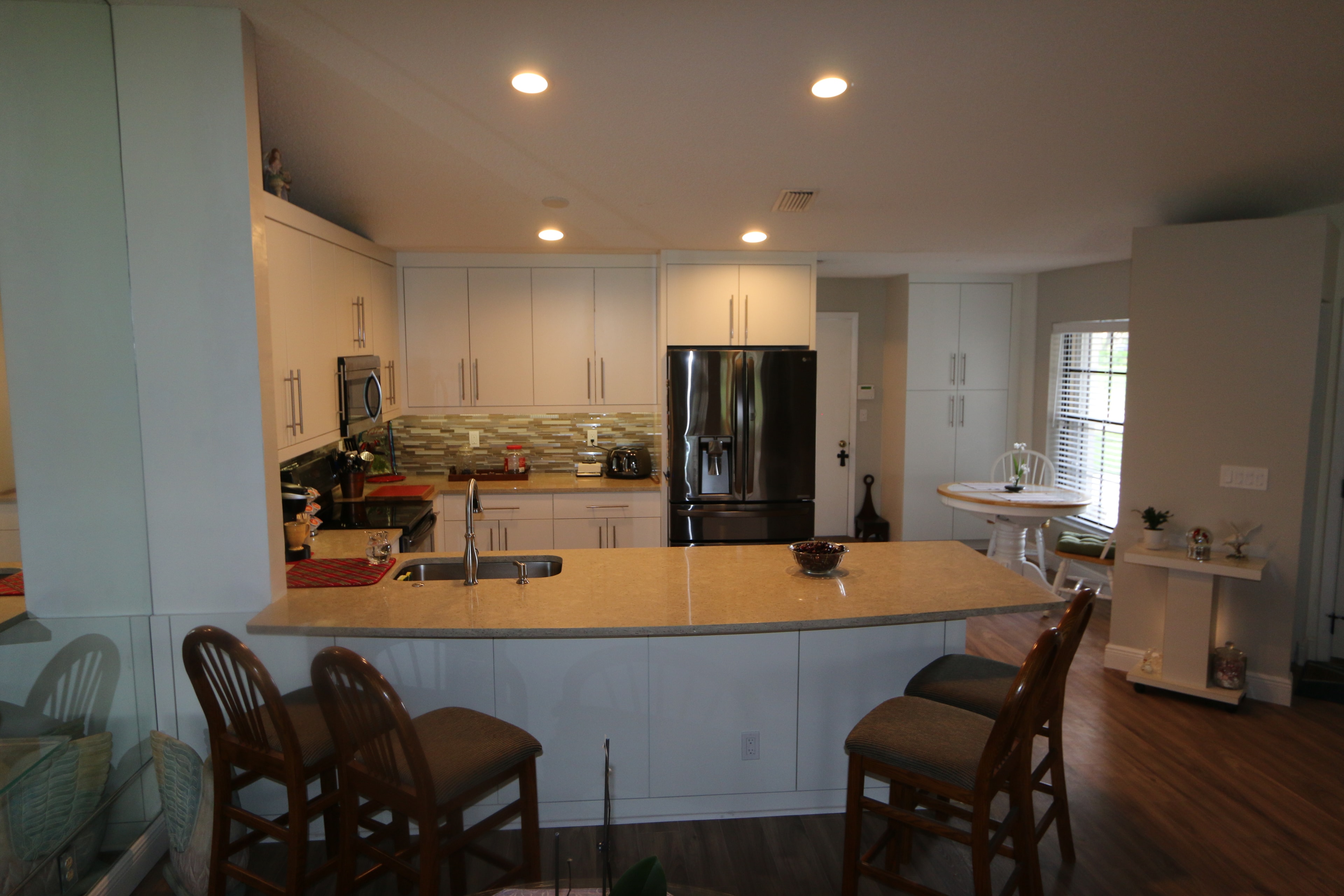 Modern kitchen with custom cabinetry